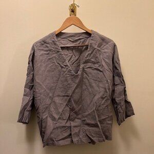 Pillow and Pajamas Grey Linen Sleepwear Set